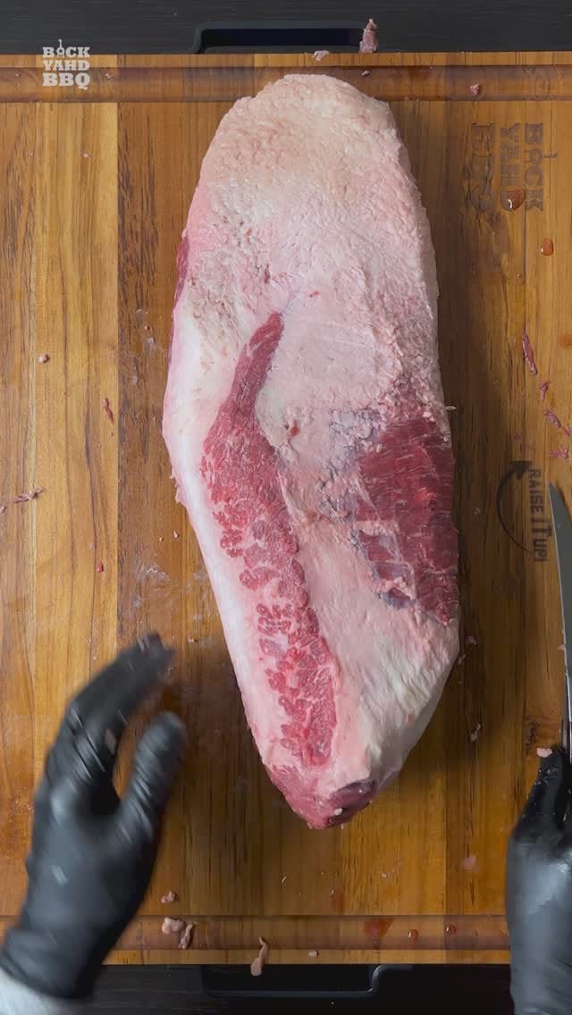 Real Time Brisket Trim. Part 2. See my last post for the backstory. #bbq #brisket