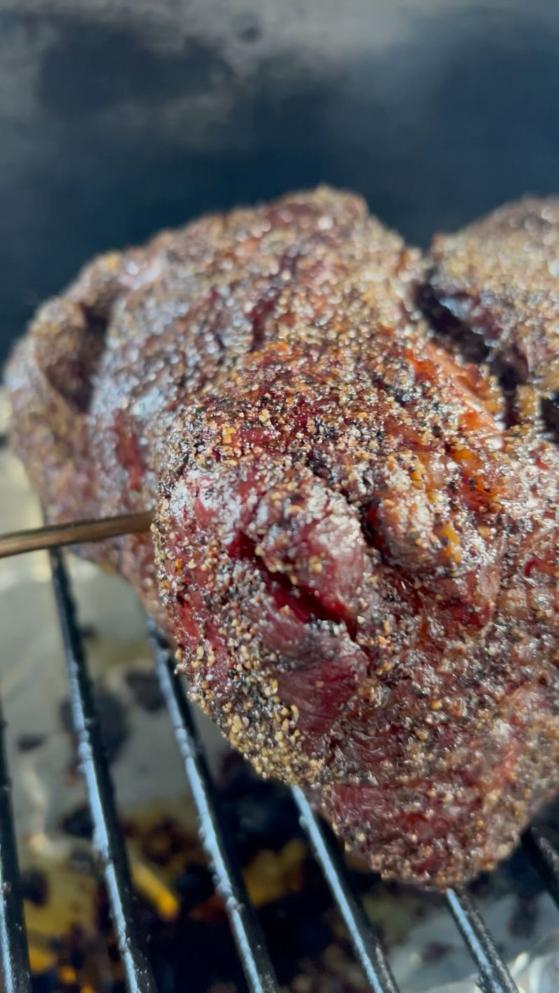 This guy is ready for the Texas crutch #smokedbeef
