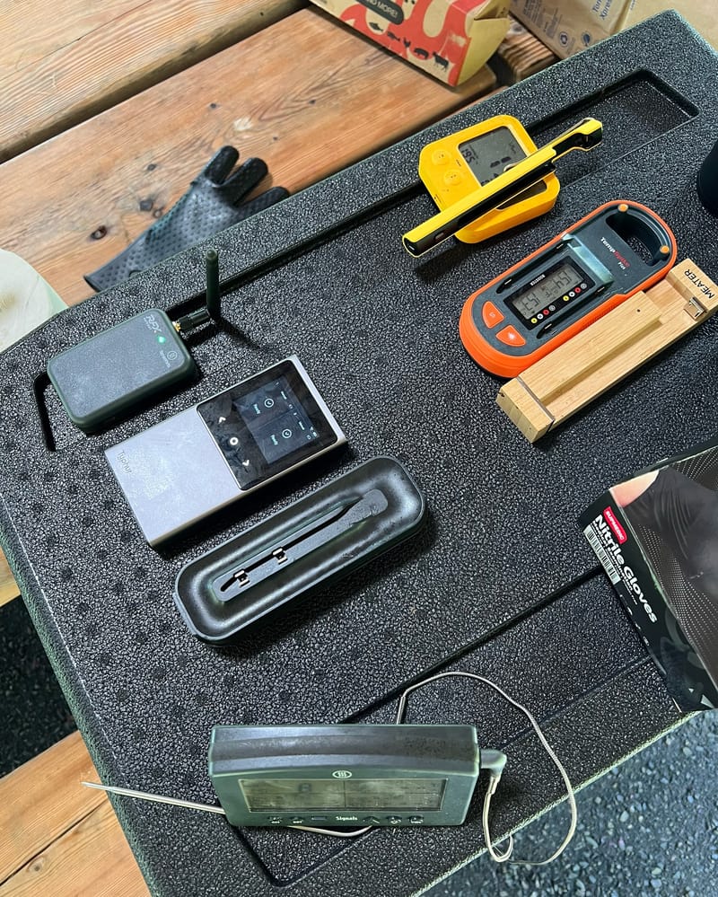 At event with all thermometers. All probe batteries lasted for the entire brisket cook - and stayed connected as long as the…