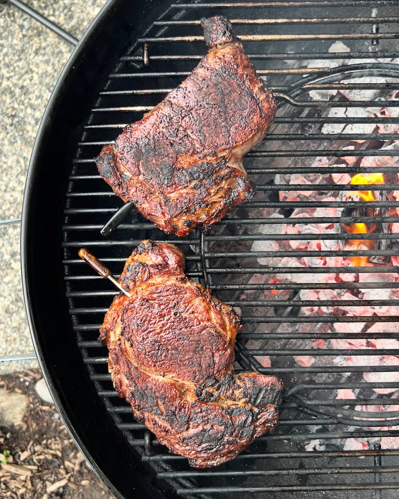 Seariously good sear. #steak #ribeye #grilling