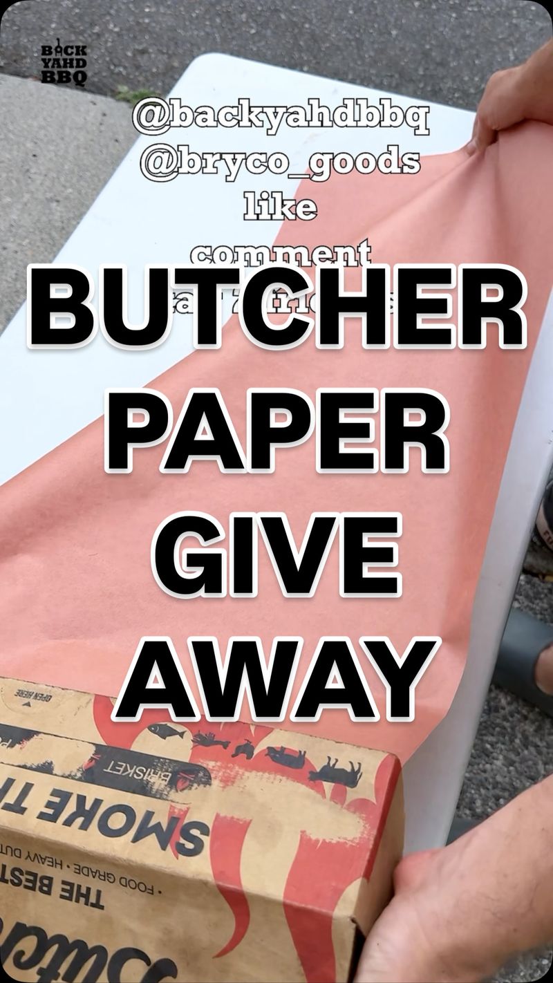 Butcher Paper Giveaway We teamed up with @bryco_goods to give away a box of butcher paper to 10 winners. I’ve been wrapping…