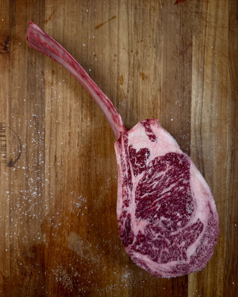 Lunch tomorrow. Wagyu Tomahawk. You and me. @meatnbone BKYHD10 gets you 10% off this beauty.