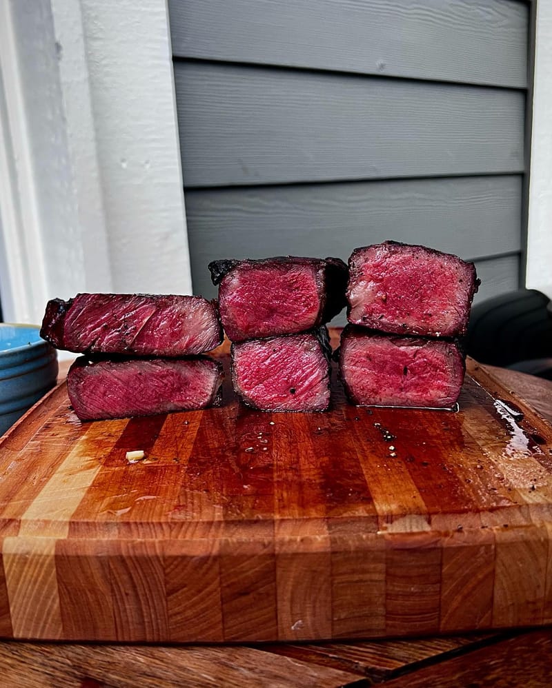 Three Little Steakies #steak #bbq #reversesear