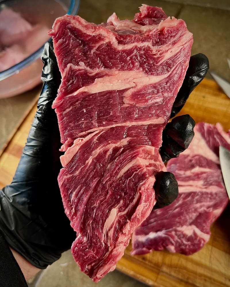 Any guesses on what I’m making? Dry Aged Chuck Roast from Porter Road