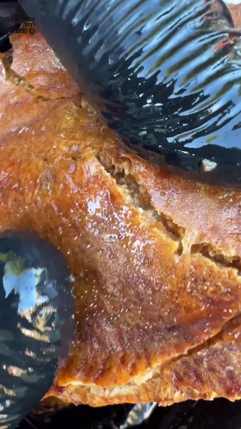 When cooking a whole hog you’ll have the joy of chopping up all that crispy skin. #bbq #smokedmeat #pig #pulledpork #pigskin…