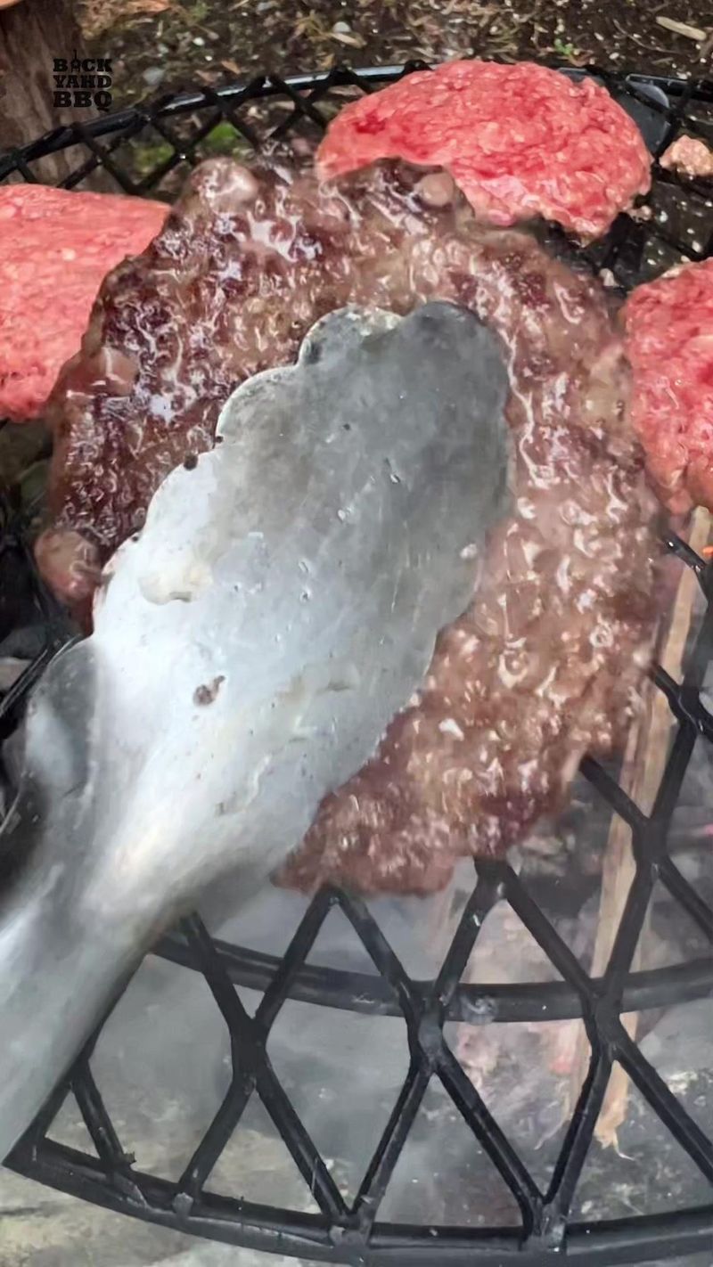 The sounds of my wagyu poblano burger cook #bbq #burger #asmr