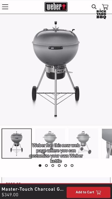 Weber has this new webpage where you can customize your own Weber kettle. You can choose a color and a trim. I spent a few…