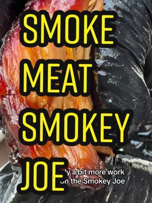 Replying to @Jonny, Backyahd BBQ Let’s smoke some pork on a 14” Smokey Joe. I usually smoke on my Weber Smokey Mountain, but…