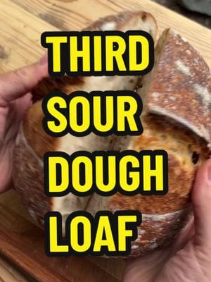 This is my 3rd sourdough loaf. I didn’t post my second loaf because it wasn’t anything special. But this one turned out…