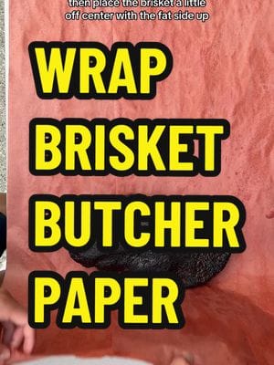 Today we’re going to learn how to wrap a brisket in butcher paper with a little help from the backyahd kid. You start with…