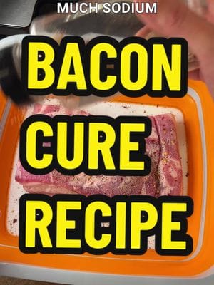 Today we’re going to make a bacon cure and learn about prague powder #1. Recipe: Salt: 2% Curing Salt/Prague Powder #1: .25%…