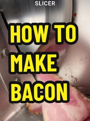 Let’s learn how to make your own bacon. Start by grabbing a pig’s belly. Try to find one with a lot of meat. Cut it up into…