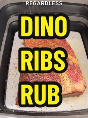 Today we’re rubbing down these beautiful dino ribs from @PorterRoadButcher with a homemade rub. I like to keep it simple…