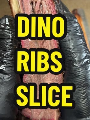 Your dino ribs are finally done and we’re ready to slice in. After you pull them from the heat let them rest for at least 30…