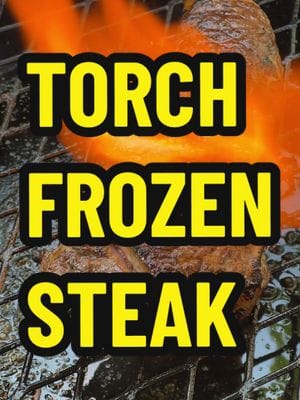 Today we’re going to learn why you should never cook a frozen steak with only a torch. We had just gotten back from a hike…