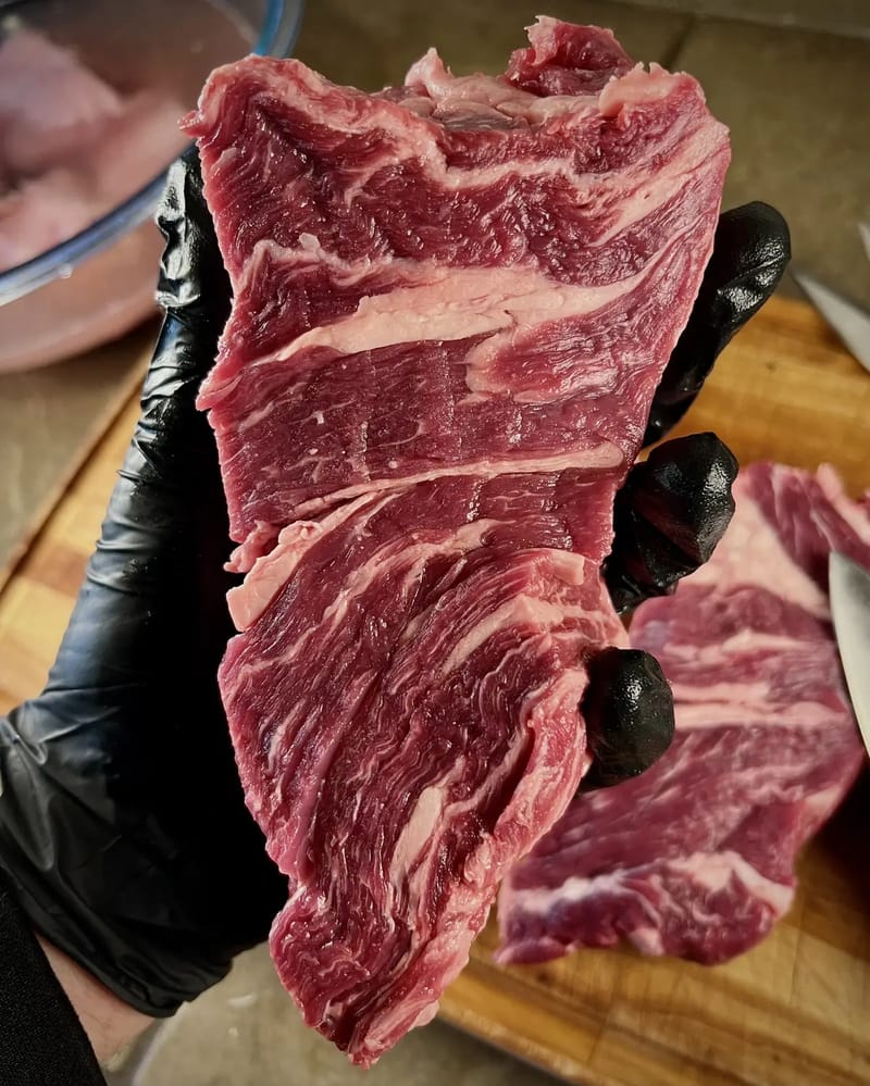 Dry Aged Chuck Roast from @PorterRoadButcher