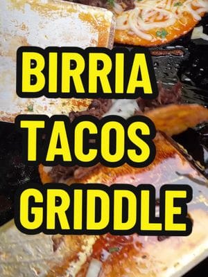 Here’s how I griddle the meat and assemble the birria tacos. #tacos #birriatacos #tacotuesday #griddle