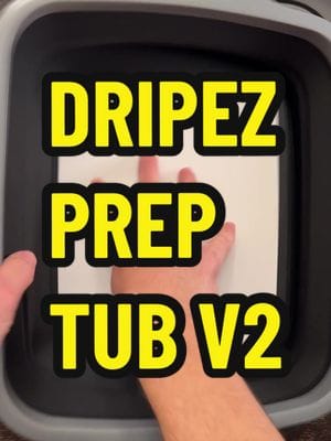 First look at the new Drip EZ @dripez Prep Tub V2. The lid now has locking hinges, the cutting board is nylon, the…