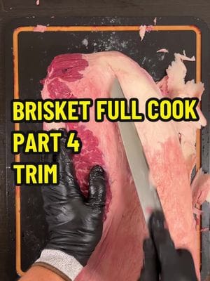 Brisket Full Cook - Part 4 - Trim Let’s learn how to trim a brisket. I start by taking off the mohawk and then rounding off…