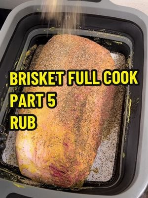 Brisket Full Cook - Part 5 - Rub Now let’s slather and rub our brisket. Before you apply the rub you can optionally add a…