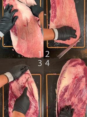 Here are all 4 briskets being trimmed. Comment below which one you like the best. I’ll post the top voted one as a full…