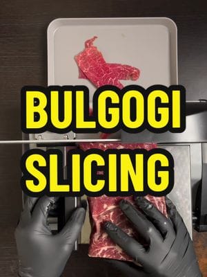 Partially freeze the meat before slicing. Experiment with different thicknesses.