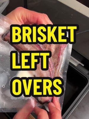 I have a perfectly sized small family, so when I smoke a brisket, there’s usually leftovers. I’ve slightly tweaked my vacuum…