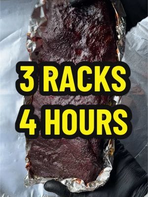 3 Racks in 4 Hours Today we’re smoking 3 racks of ribs in 4 hours. It’s 1:30 in the afternoon and we made a last minute…
