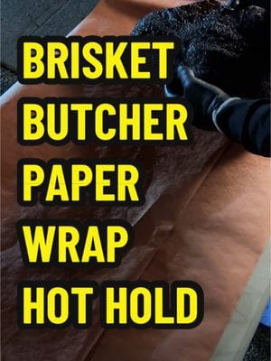 Brisket Wrap in Butcher Paper for Long Hot Hold When my brisket has a nice bottom bark, right around 180F degrees, I use the…