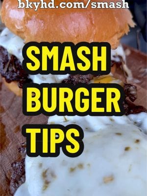 Smashburger Tips. When smashing burgers you want to have very thin edges to create a nice crispy lace - and the center of it…