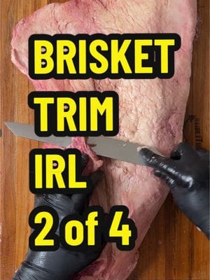 Brisket Trim IRL 2 of 4. This is brisket trim 2 out of 4 from a recent catering event for about 70 people. Cut the wrapper…