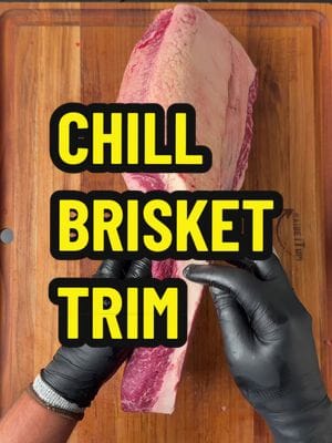 For once I wasn’t in a rush and took my time trimming these briskets. Yes, I wear cut gloves and nitrile gloves - without…
