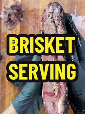 Brisket Serving. After all of the shopping, prep, smoking, holding …it’s now time to do my favorite part, which is serving…