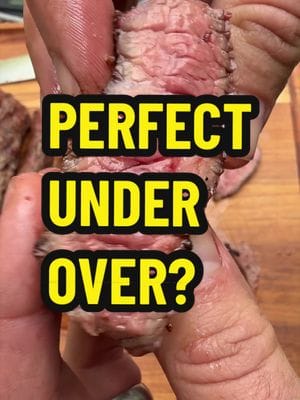 Perfect, under, or over? You’re in my backyahd and I had you a slice of this tritip steak. Is this perfect, under or over?