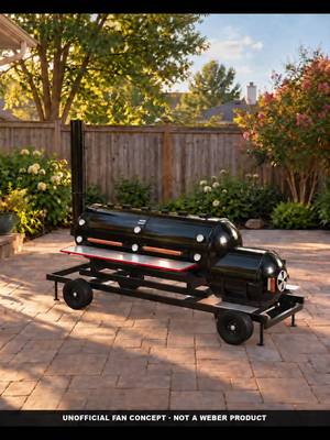 Weber Offset Concept. Not a product. Just and idea for fun. @Weber Grills #bbq