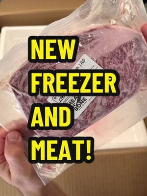 New Freezer and Meat! I finally got a new garage freezer. I’ve been using my kitchen freezer all these years. It’s been fine…