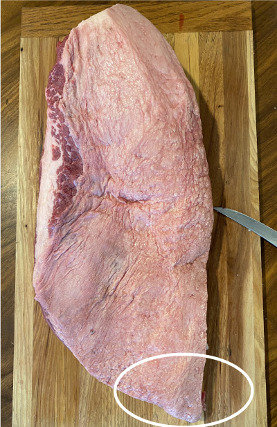 Hump side flat corner before