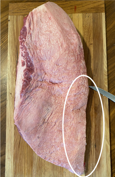 Hump long edge after