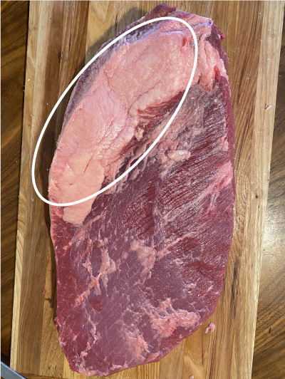 Meat deckle before
