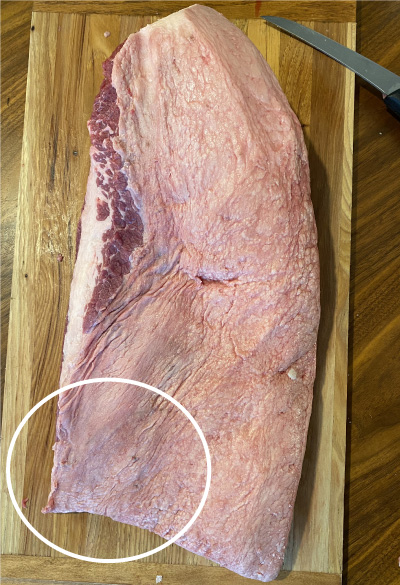 Mohawk side flat corner before