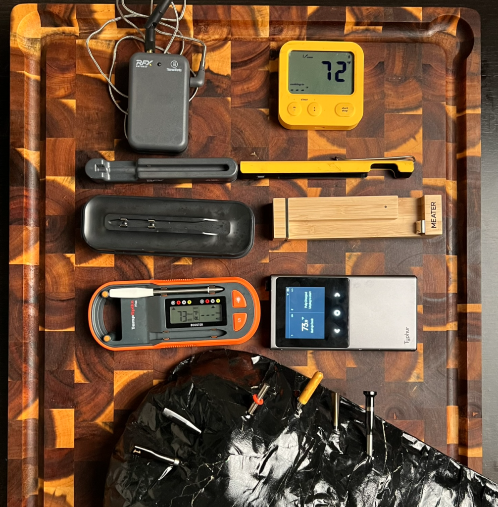 Tested thermometers left/right top/down: