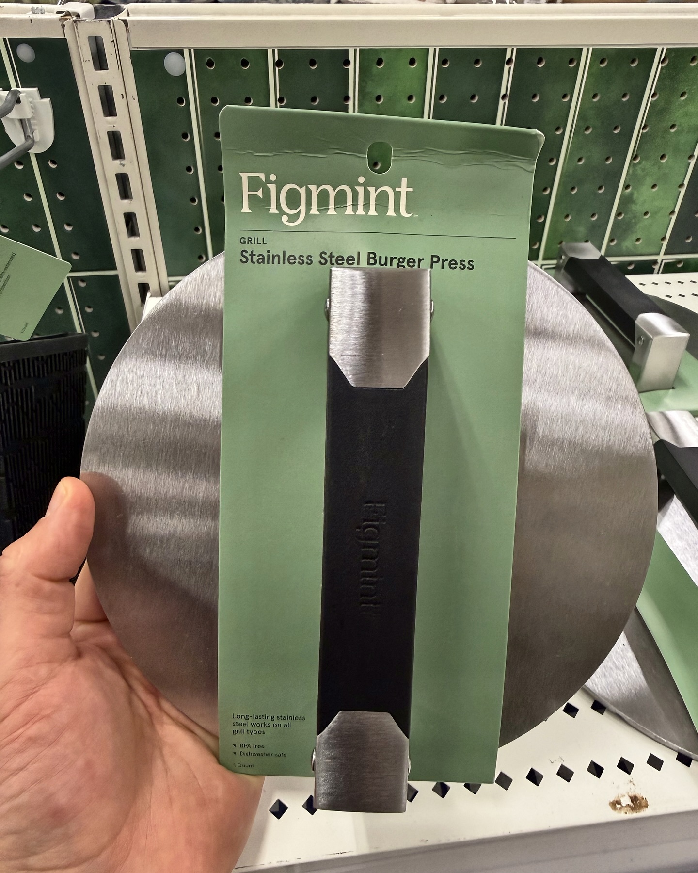 Ran into these at Target today. Heavy steel grill tools - ten bucks each.

Picked them up off the shelf and they’ve got real weight to them. No flex, no wobble. 

The round one is def big enough for smash burger. 

If your store has them, it’s a no-brainer.

#bbq #grilling #target #grillingtools #bbqlife