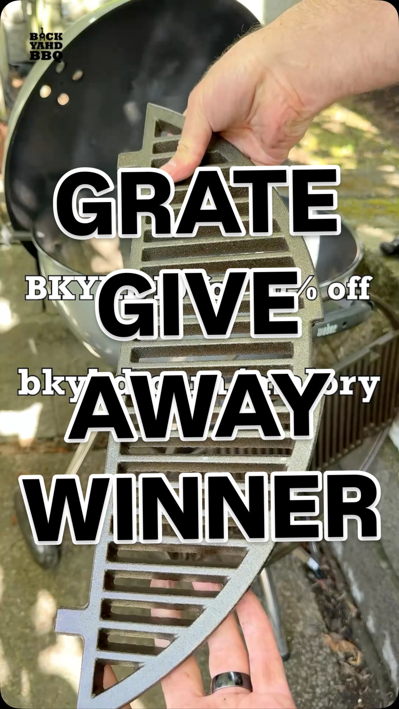 Congrats to Jake (@jakevanputten) for winning the Malory grate!  Huge thanks to Malory (@malorycookware ) for sponsoring the giveaway - and thanks to everyone who entered.  If you want to buy the grate, you can still use my code BKYHD10 to get 10% off or go right to bkyhd.com/malory for a direct link.  I’ve used the grate a couple times now and it’s been great.

There will be many more giveaways over the summer, so be sure to follow if you haven’t already. 

#bbq #giveaway
