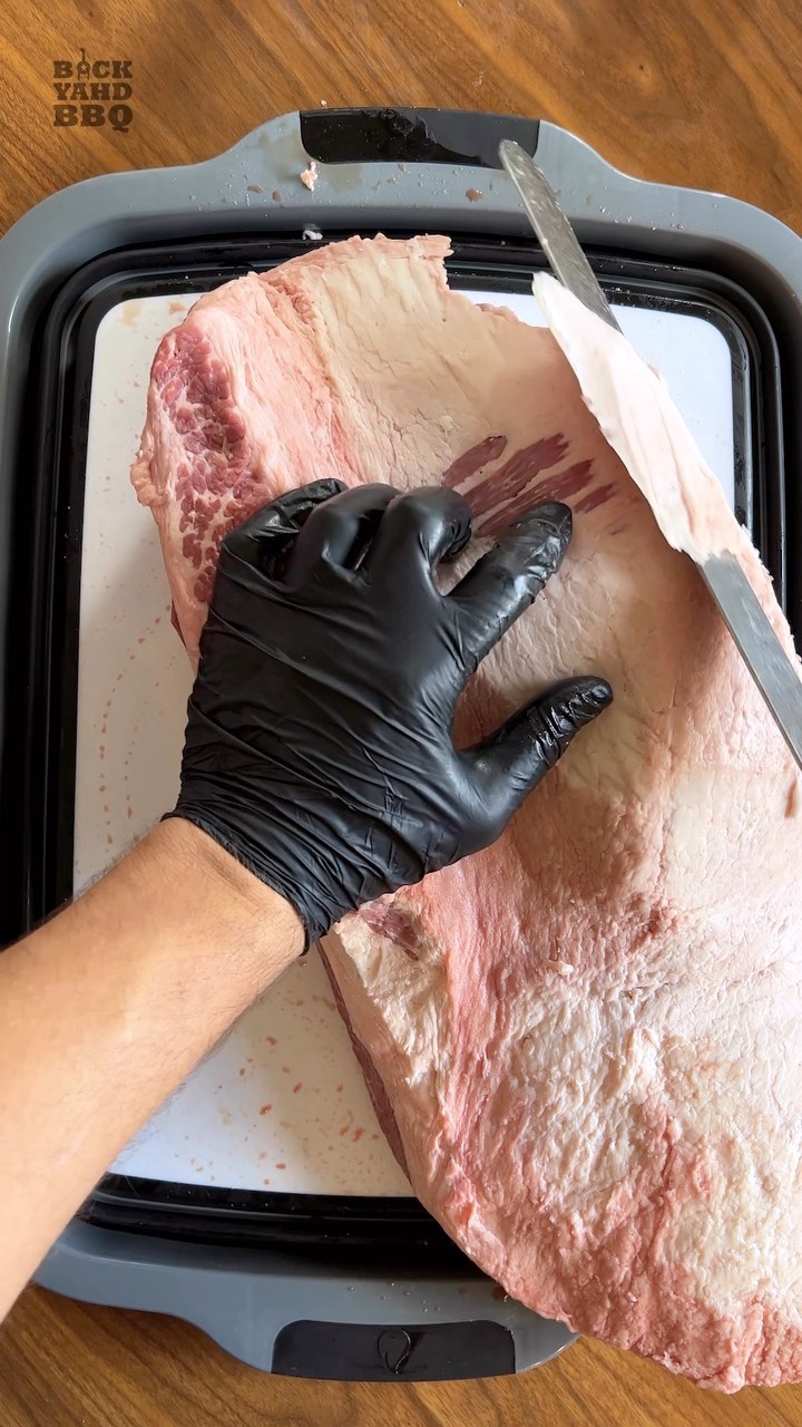 When I was first learning how to trim a brisket I stressed pretty hard about not gouging into the fat cap. I’m here to tell you that I’ve done it and I’ve survived and it’s okay. Exposing a little of the meat through the fat cap isn’t the end of the world and the brisket will still be fantastic.
In fact, some briskets come with meat exposed and there’s nothing you can do about it and it still turns out great.
Your goal should be to trim the fat cap down to about a quarter of an inch all the way around. Sometimes that means putting your knife in awkward positions. It helps to learn what a quarter inch of fat feels like - so once you get a section down to a quarter of an inch, push on the fat to get a sense for it.
As you are trimming, feel and look around for anything that looks more than a quarter of an inch. Trim a little, then lift the fat, look under the knife, gauge the thickness, and keep cutting.
When you’ve accidentally cut into the meat, and you will, you can either back out and cover it up or finish the cut and leave it exposed. I personally like to continue cutting because aesthetically I don’t want a piece of flappy fat left on top of my meat.
Everything about bbq should be enjoyable, including brisket trimming, so go into it without stress and just move on if you make a mistake.
Music by @ianmullmusic amazing guitar work on his channel. Check him out!
#bbq #bbqtips #brisket #briskettrim #howto #learnontiktok #smokedmeat #smokedbrisket #brisketprep