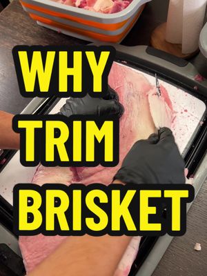 Let’s talk about why we trim briskets.

I want every slice of brisket to have a good fat-to-meat ratio. I’ve found that trimming the fat cap down to about a quarter of an inch works well. 

If you have too much fat, then you are building flavor into the fat only, which lots of folks won’t even eat. You want it thin enough that it takes on the smoke flavor and then renders down into the meat. 

I also want my briskets to look nice. If you don’t properly trim, you’ll likely have divots on the fat side where moisture will dwell and mess up the bark.  Having an aerodynamic fat cap allows any moisture build up to roll off the surface, protecting your bark.

I cut off anything that is sticking out or very thin. It will either burn before the rest of it is done or create more work for you during the cook.  That means I cut off the mohawk and anything less than an inch of meat on the flat.

I smoke on 18” Weber Smokey Mountains. So, my briskets can’t be much longer than 18”.  The XL DripEZ tub is also about 18”, so I trim the brisket length to fit into the tub and I’m good for the smoker as well.  If you have a rectangular or bigger smoker, then feel free not trim as much length.  I also know that a 15lb brisket, trimmed to about 13 pounds, will cook in 12 hours. Having that predictability is crucial when cooking at scale.

And that’s why I trim my briskets. Check out my feed for a step-by-step How to Trim a Brisket video. 

#bbq #brisket #smokedmeat #howto #learn #cooking