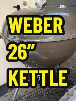 If you have a ton of people to grill for or want to smoke a big brisket, then the 26” Weber kettle might be the grill you are looking for.  Years ago, I started grilling on a 14” Smokey Joe, which was fine for a steak or a couple of burgers. I then moved up a bunch of 22” kettles, and now I have the 26” kettle in Smoke Grey.  I haven’t cooked on it yet, but I’m guessing I could fit 70 wings or 40 burgers in the 508 sq inches of cooking space. You don’t really need to burn-in or season a new Weber kettle, but I’m always looking for an excuse to use my torch.  I’m not sure exactly how hot it gets, but it’s something like 700+ degrees, so I just did a quick pass over all the parts to get rid of any residue or debris. It’s a master-touch model, which means it comes with the ash catcher bowl, standard wheels, a nicer vent handle, a standard thermometer and a tuck-away lid holder.   The included grate is called the Weber crafted system, which is a gourmet grate with the 12” inch center circle grate, but also includes a 16” square cut out that allows you to drop in accessories, like this sear grate, and a grilling basket.  They also have a griddle, pizza stone and a wok.  The charcoal grate alone is 22”. My first cook on this thing is going to be a 17lb Creekstone brisket from Crowd Cow using the snake method, so stay tuned for that. Grill: @Weber Grills  Brisket: @Crowd Cow & Creekstone Farms Torch: @Grillblazer.com  You can find all my gear and meat on my gear page  #friendsofweber #grilling #bbq #bbqgear #webergrills