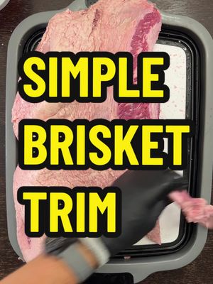 Brisket is the most intimidating cut of meat to smoke.  It’s expensive and there’s fear that you’ll screw it up. I’m going to show you how to simplify the trim, so you don’t have to stress about it. When trimming a brisket, your goal should be to remove any thick hard fat that you don’t think will render or any meat that is browned or sticking out. I start on the fat side and cut off Mohawk with a 6” boning knife. I trim one long side and round off that corner and then do the same on the other side. I then trim down the fat cap as needed. I’m only looking to trim anything that is hard or thicker than a half an inch.  When we say aerodynamic, we just mean smooth corners and edges so the smoke can envelop the whole thing evenly. I then flip it over and take out the big chunk of deckle fat.  And then switch to a longer knife to trim off any fat globs from the meat side.  I finish by cleaning up the edges. That’s really all there is to it.  I use the same process every time I trim a brisket and try not to spend more than 5 to 10 minutes on each one.   You can find all the gear and meat I use on my gear page.  Use code BACKYAHD15 for 15% off CrowdCow Brisket: Creekstone Farms from @Crowd Cow  Prep Tub: @BBQDripEZ  Knives: @Heritage Steel  #bbq #brisket #smokedmeat #howto #learn #smokedbrisket 