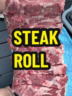 So I have a friend that invites me over for dinner. But when I show up, there's usually a big bag of meat waiting to be broken down or trimmed. I think I've been falling for this trick for over 15 years. But I enjoy cutting and eating meat, so it's a win-win. He invited me over for his birthday steak dinner on Sunday. And when I showed up the day before, he handed me the steak roll. I knew what I needed to do. I rinsed it off and then patted it down with a paper towel. I trimmed off the round edges in that long fat band to get more uniform steaks, and then removed anything that didn't look edible. We're reverse searing these things. So I'm going about 1.5in each and use a knife to measure each one. We're cooking these tomorrow. So we're going to dry brine them with only salt and let them sit in the fridge overnight. That helps get that salt penetrated throughout the meat. We got nine steaks out of this 13 pound roll. And at 10.49 a pound, that worked out to about 15 bucks a steak, plus some extra steak bites for the pups. Although this roll didn't have the best marbling, they still turned out great and everyone was happy. #steak #meatprep #meat #bbq