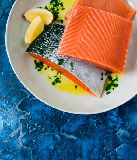 Alaska Gold Wild King Salmon Portions