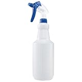 Winco 28 oz Blue Professional Plastic Spray Bottle